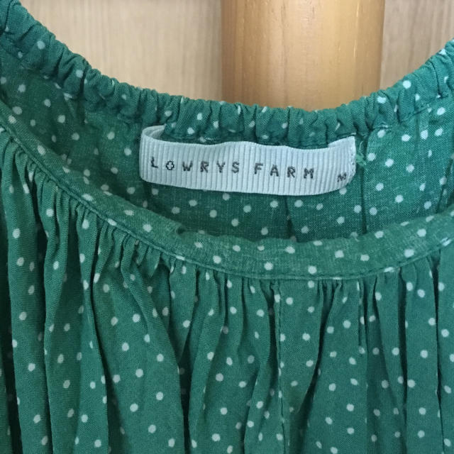 LOWRYS FARM(ローリーズファーム)のLOWRYS FARM ワンピース Mサイズ 緑 着丈60cm レディースのワンピース(ミニワンピース)の商品写真