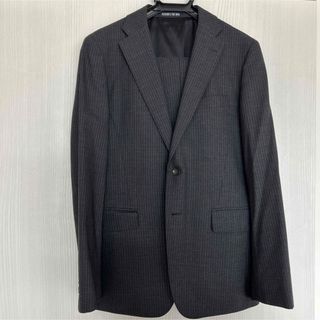 アオヤマ(青山)のスーツ セットアップ 洋服の青山 ダークグレー ストライプ(セットアップ)