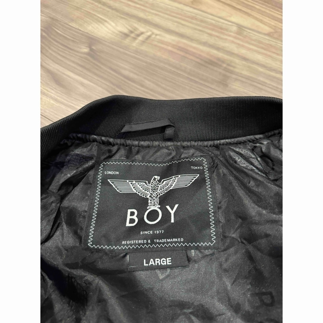 Boy London(ボーイロンドン)のBOY LONDON ボーイロンドン　MA-1 ボンバージャケット　黒　Lサイズ メンズのジャケット/アウター(ブルゾン)の商品写真