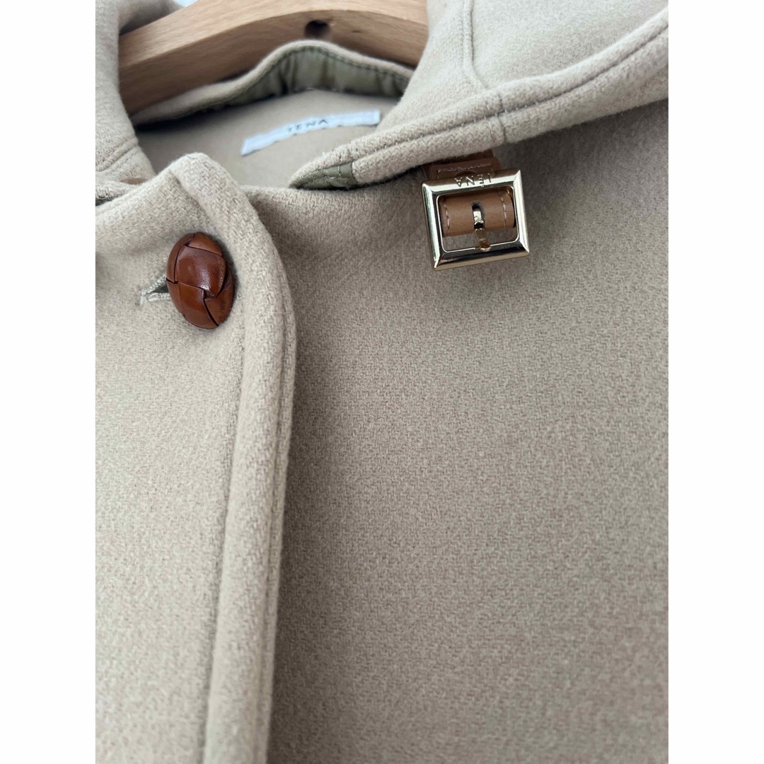 IENA(イエナ)のIENA ベージュのコクーンコート　 レディースのジャケット/アウター(ロングコート)の商品写真