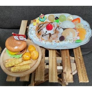 クリスマス🎄スイーツバーガーセット🍖ハンドメイド品(雑貨)