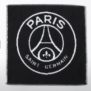 パリサンジェルマン(Paris Saint-Germain)の113R様　Paris SaintGermainジャカード ミニタオルブラック(ハンカチ/ポケットチーフ)