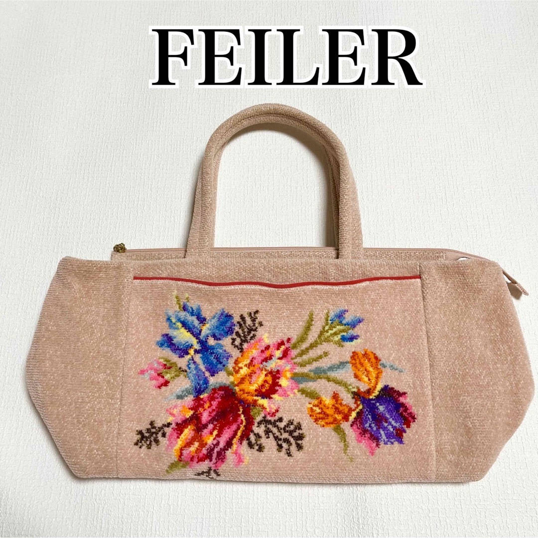 FEILER - 【希少】FEILER フェイラー 手提げ バック ピンク 花柄 ...