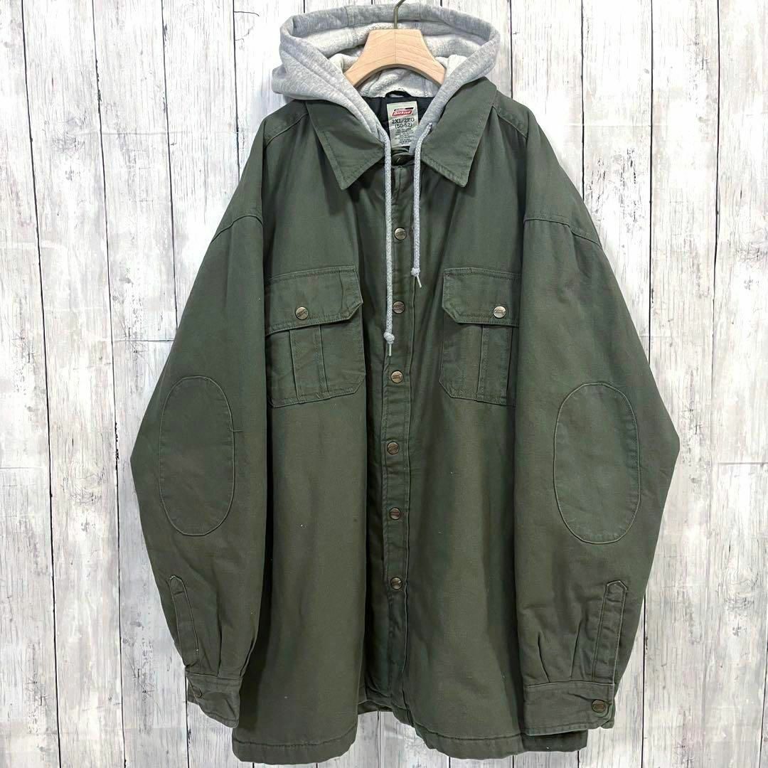 Dickies(ディッキーズ)のアメリカ古着ディッキーズ中綿キルティングジャケットゆるだぼオーバーサイズ2XL. メンズのジャケット/アウター(ブルゾン)の商品写真