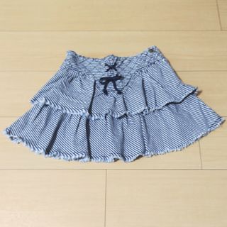 サンカンシオン(3can4on)の3can4on　ジーンズフリルスカート　130cm(スカート)