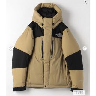 ノースフェイス(THE NORTH FACE) ダウンジャケット(メンズ)（ベージュ