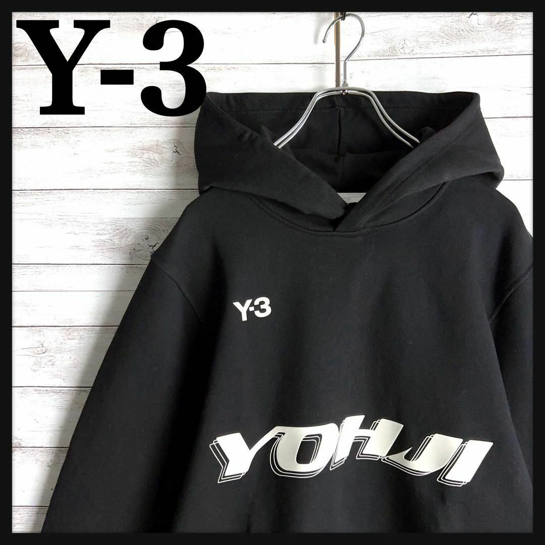 【希少Lサイズ】　Y-3☆ ビッグロゴ 即完売モデル パーカー 入手困難 人気