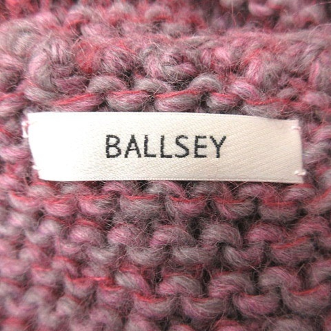 Ballsey(ボールジィ)のボールジー ニット セーター アルパカ混 モヘヤ混 長袖 38 ピンク レディースのトップス(ニット/セーター)の商品写真