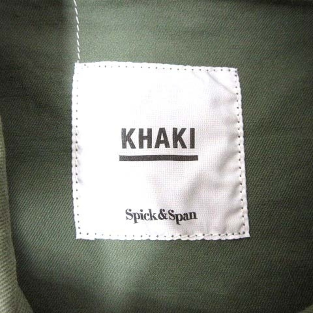 Spick & Span(スピックアンドスパン)のSpick&Span ミリタリージャケット ジップアップ 38 緑 グリーン レディースのジャケット/アウター(その他)の商品写真