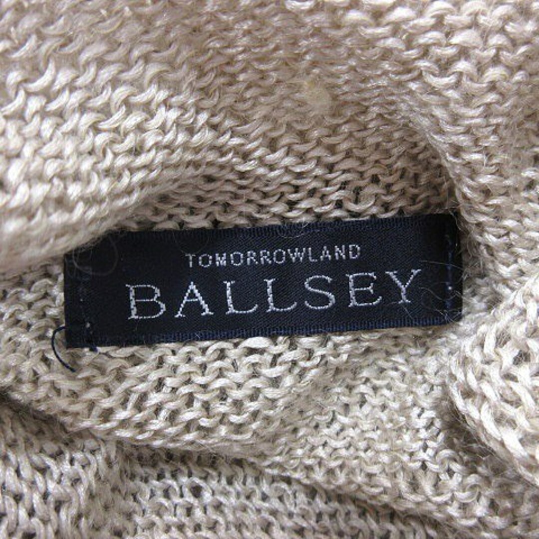 Ballsey(ボールジィ)のボールジー トゥモローランド ニット カットソー 長袖 絹 ベージュ レディースのトップス(ニット/セーター)の商品写真