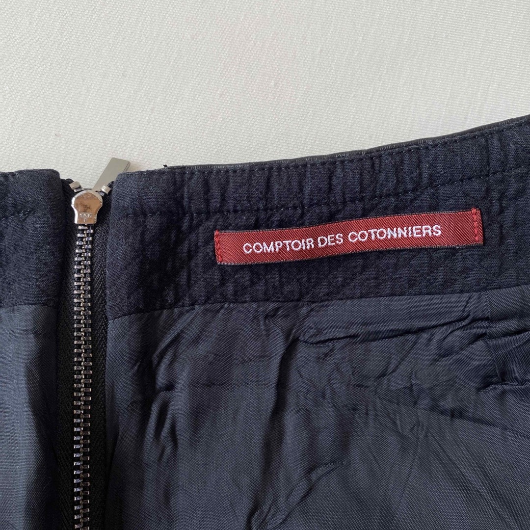 Comptoir des cotonniers(コントワーデコトニエ)のcomptoir des cotonniers ミニスカート　ブラック　38 レディースのスカート(ミニスカート)の商品写真