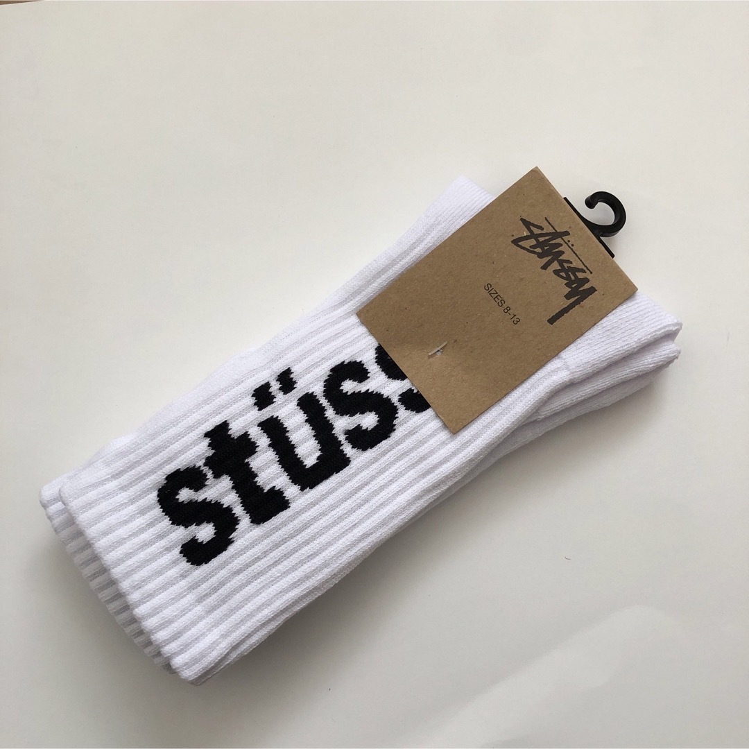 STUSSY(ステューシー)の新品未使用　stussy ハイソックス　海外輸入品 メンズのレッグウェア(ソックス)の商品写真