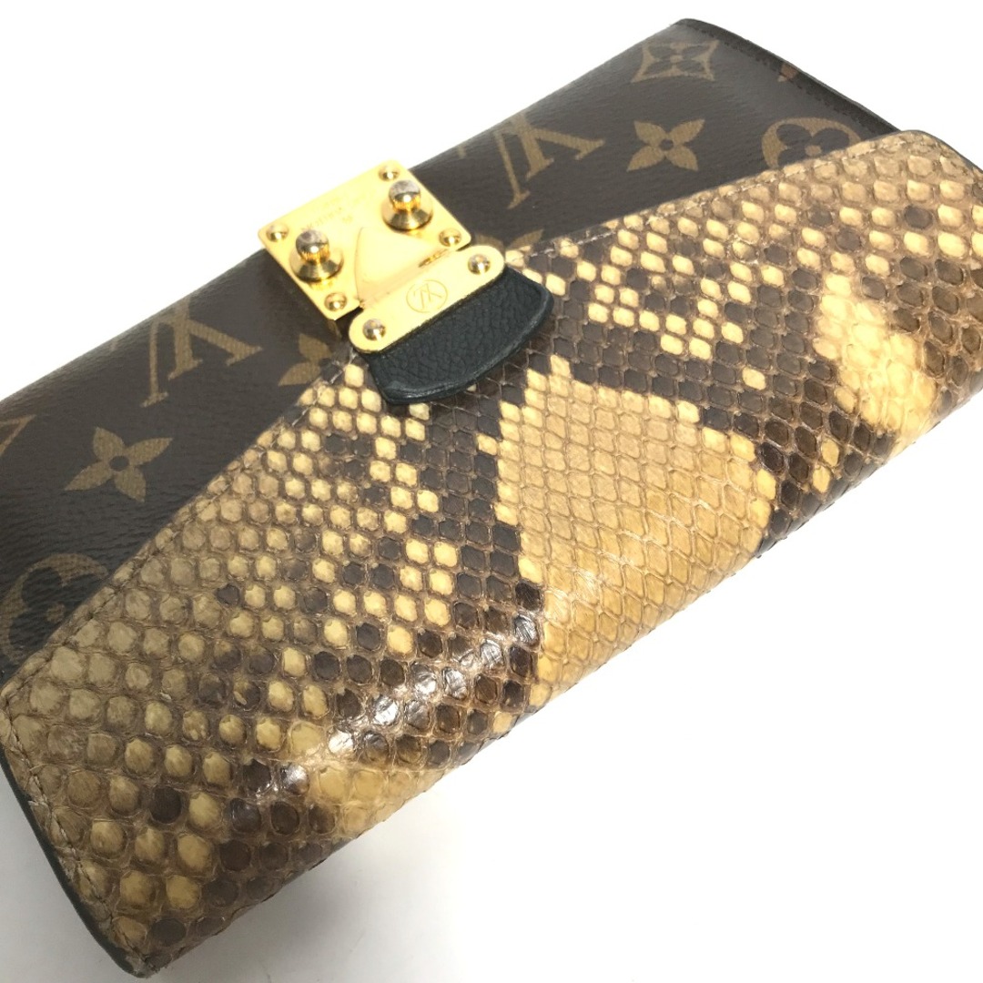 ルイ ヴィトン LOUIS VUITTON 長財布 モノグラム ポルトフォイユ パラス パイソン/モノグラムキャンバス ブラウン ユニセックス N90099 送料無料 99741f