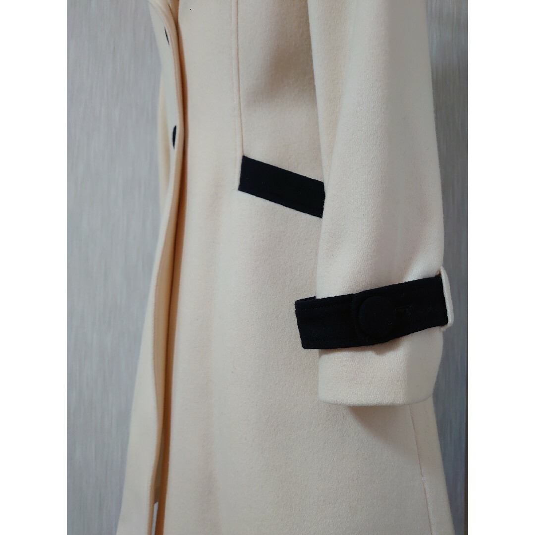 ウール　カシミヤ　バイカラー レディースのジャケット/アウター(ロングコート)の商品写真