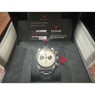 チュードル(Tudor)のチューダー　ブラックベイクロノ　白　BLACK BAY CHRONO(腕時計(アナログ))