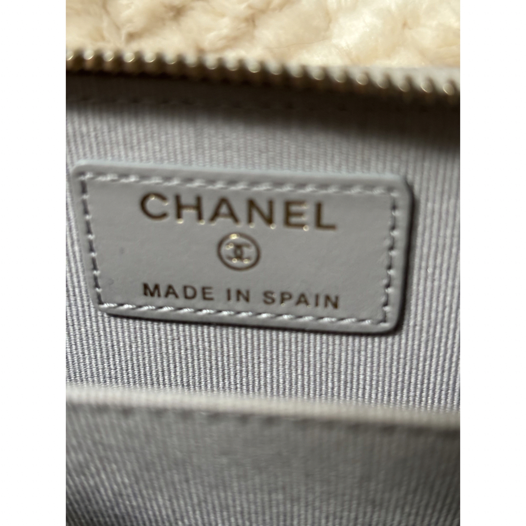 CHANEL(シャネル)のCHANEL シャネル キャビアスキン コインケース グレー　ミニウォレット レディースのファッション小物(コインケース)の商品写真