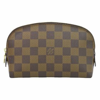 ルイヴィトン(LOUIS VUITTON)の本物 ルイヴィトン LOUIS VUITTON LV ポシェット コスメティック ダミエ エベヌ ポーチ コスメポーチ ブラウン N47516 ビトン 雑貨小物 中古(ポーチ)