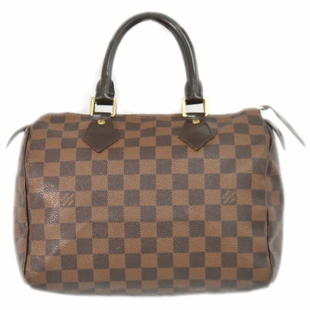 ハンドバッグ本物 ルイヴィトン LOUIS VUITTON LV 旧型 スピーディ 25 ダミエ エベヌ ハンドバッグ ミニボストンバッグ ブラウン N41532 Speedy ビトン バッグ