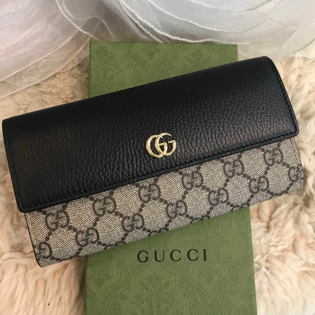 Gucci - ☆新品☆GUCCI GGマーモント レザー コンチネンタルウォレット