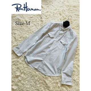 ロンハーマン(Ron Herman)の【Ronherman】トップス 長袖シャツ メンズ M ブルー(シャツ)