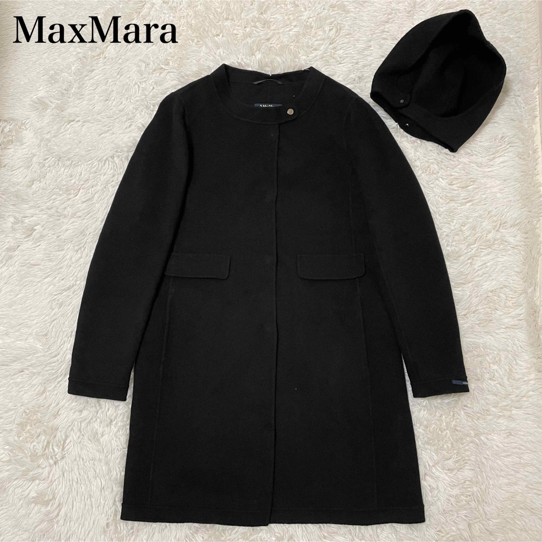 【最高級】MaxMara クチートアマーノ  ダブルフェイス　タックワンピース