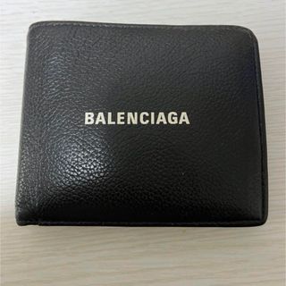 極美品✨BALENCIAGA エブリデイ　三つ折り財布　ブラック　黒　シボ革