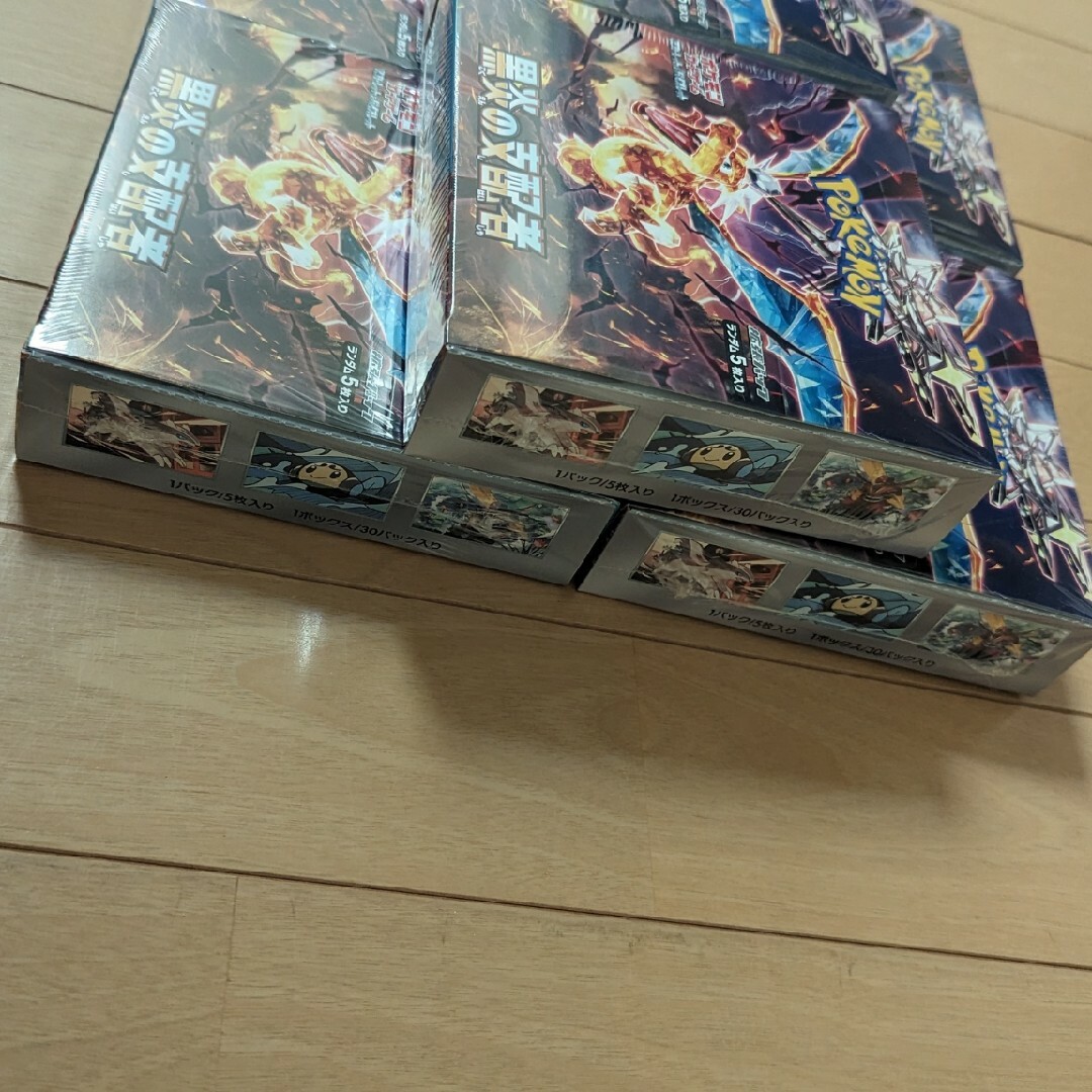 ポケモン(ポケモン)の シュリンク付 ポケモンカード 黒炎の支配者 6 BOX ポケカ TCG エンタメ/ホビーのトレーディングカード(Box/デッキ/パック)の商品写真