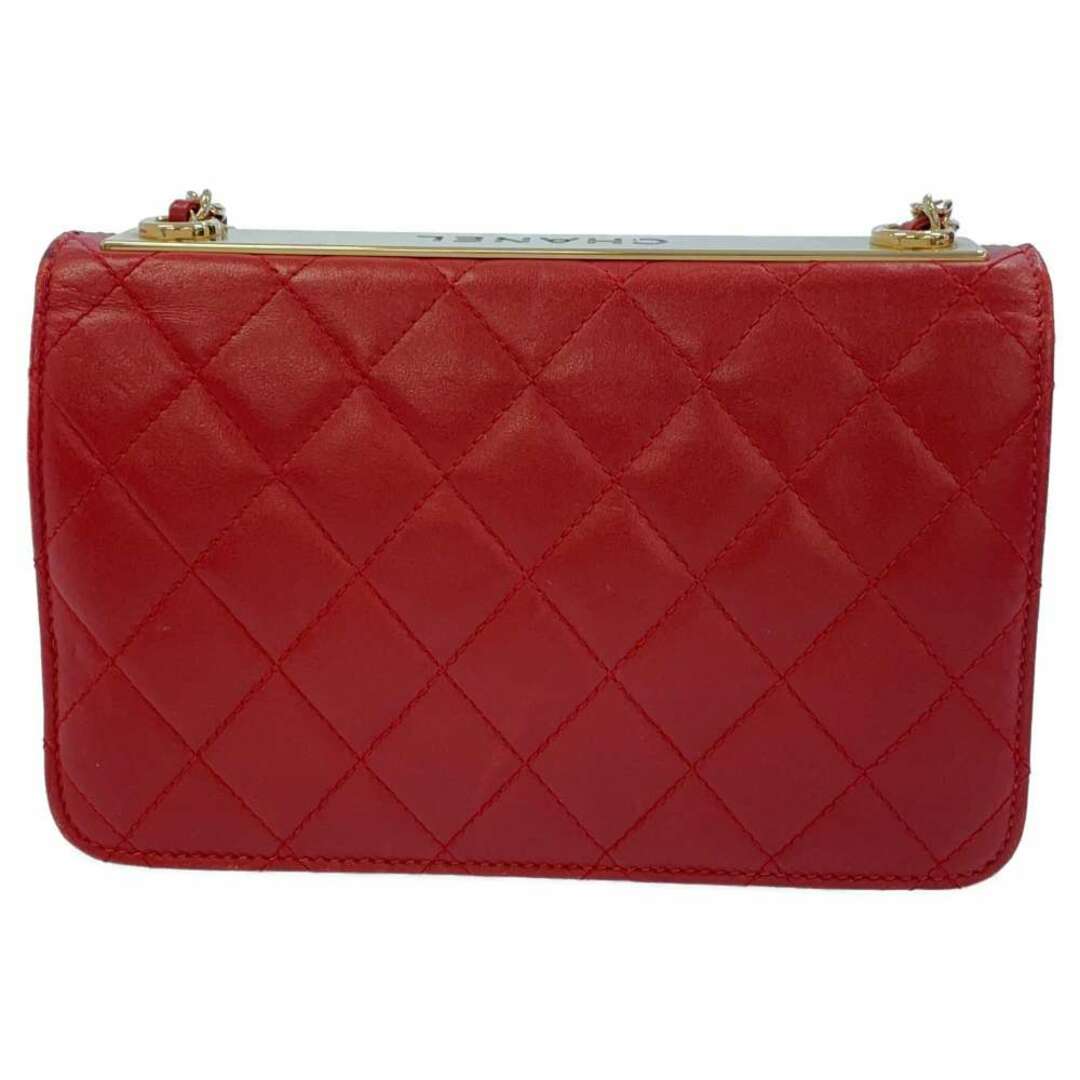 CHANEL(シャネル)のシャネル チェーンウォレット マトラッセ ココマーク ラムスキン A80892 CHANEL 財布 レッド レディースのファッション小物(財布)の商品写真