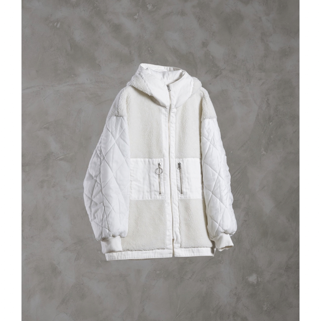 【ADRER】リバーシブルダックパーカージャケットコットン100%身頃袖側地中綿