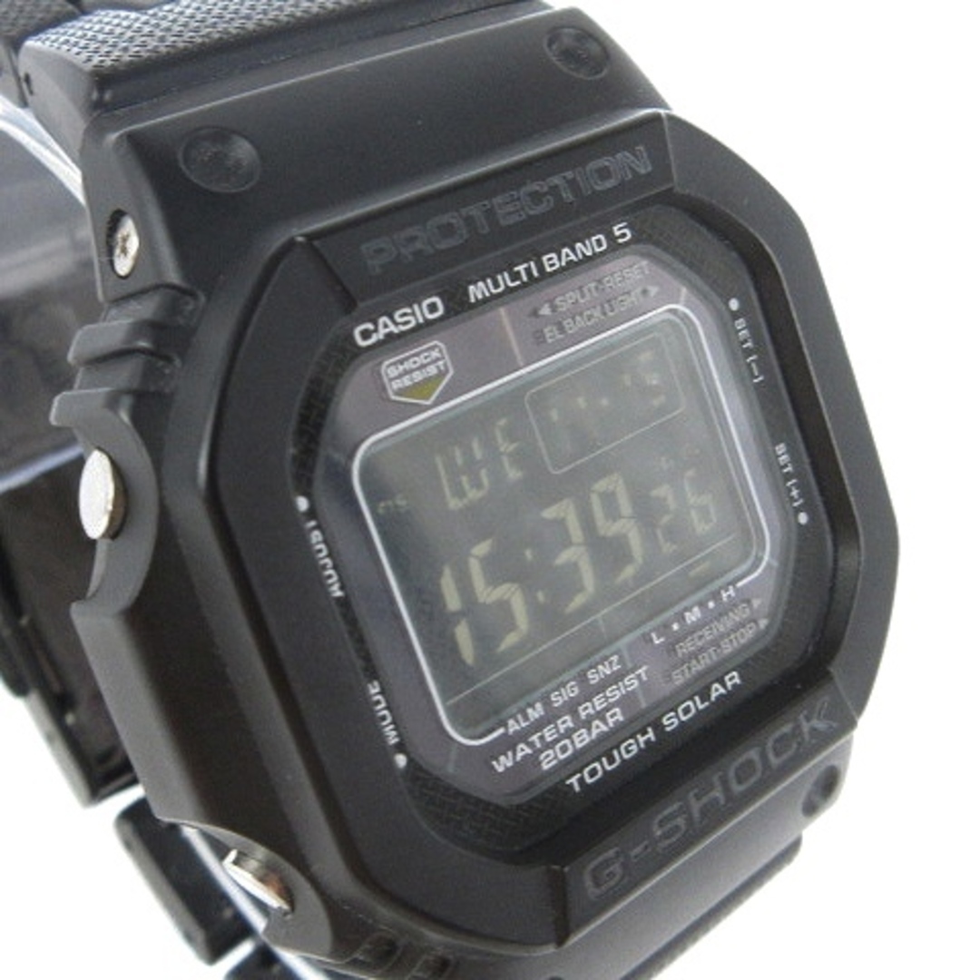 カシオジーショック 腕時計 ウォッチ デジタル タフソーラー 電波 黒 ■SM1
