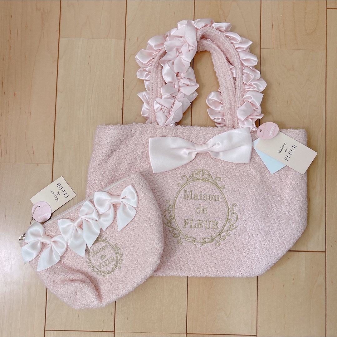 【新品.タグ付き】♡メゾンドフルール♡スウィートコラボ♡トートバッグ&ポーチ♡