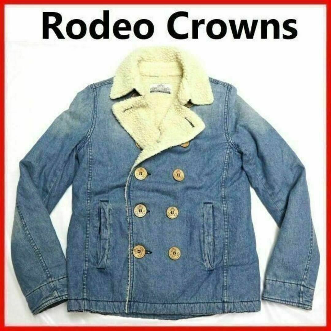 RODEO CROWNS - 【ロデオクラウンズ】ショート丈デニム裏ボアPコートS