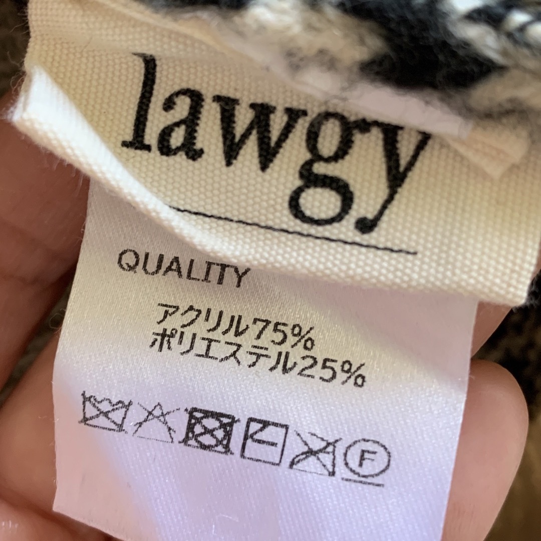 lawgy(ラウジー)のLawgy ラウジー ヘリンボーンニット レディースのトップス(ニット/セーター)の商品写真