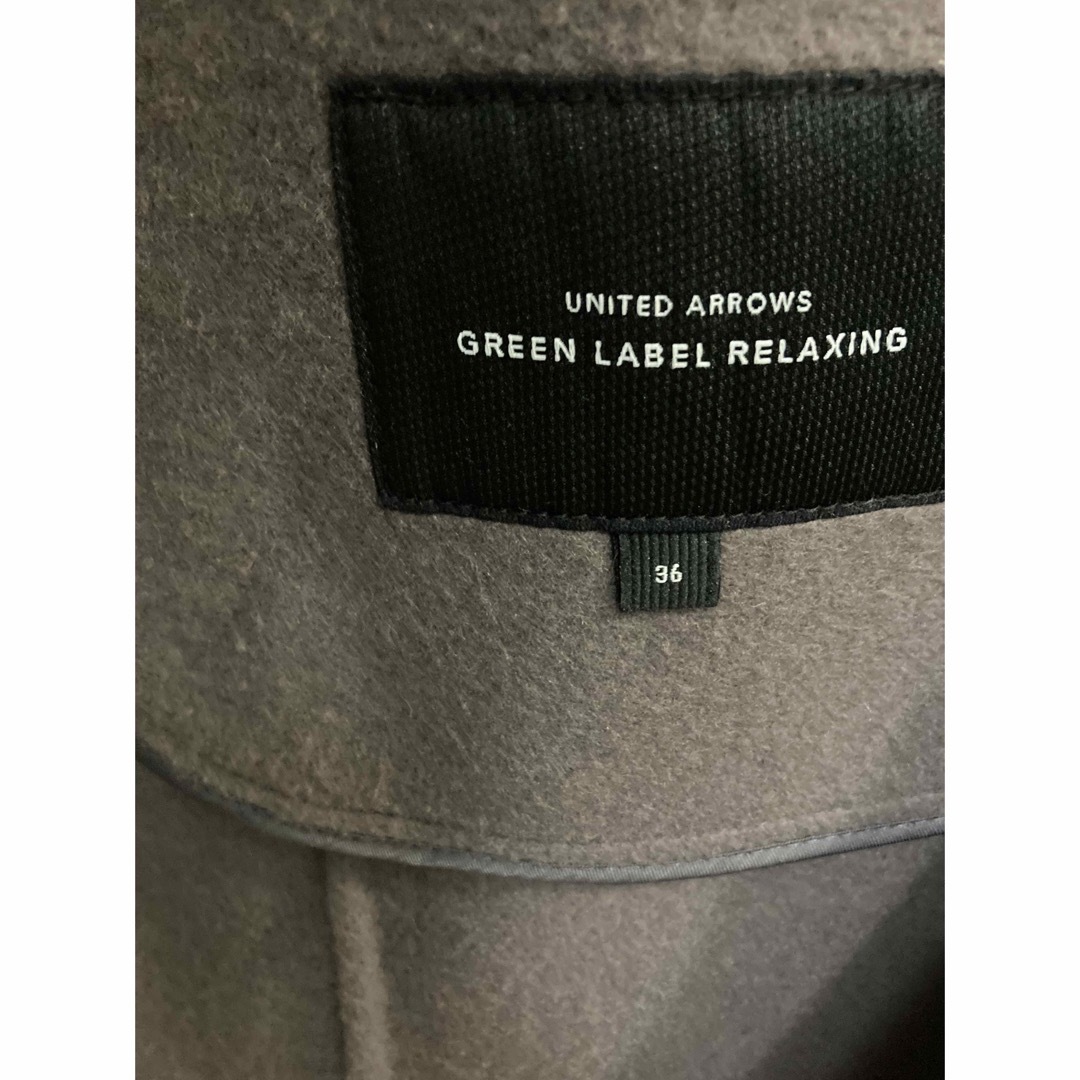 UNITED ARROWS green label relaxing(ユナイテッドアローズグリーンレーベルリラクシング)のgreen label relaxing リバーチェスターコート 36 グレー レディースのジャケット/アウター(チェスターコート)の商品写真