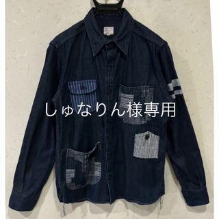 モモタロウジーンズ(MOMOTARO JEANS)の＊桃太郎ジーンズ 出陣 濃紺 デニムシャツ 38(シャツ)