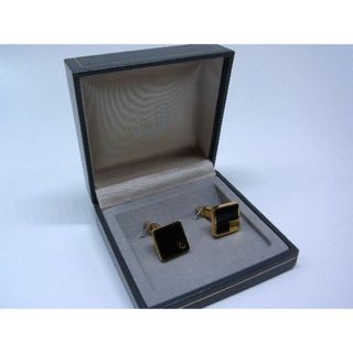 ダンヒル(Dunhill)の■美品■ dunhill ダンヒル カフス カフリンクス アクセサリー ビジネス 紳士 メンズ ゴールド系×ブラック系 DD8175(その他)