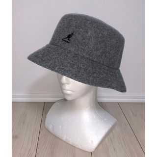 カンゴール(KANGOL)のXL 美品 KANGOL バケットハット カンゴール メトロハット グレー 灰色(ハット)