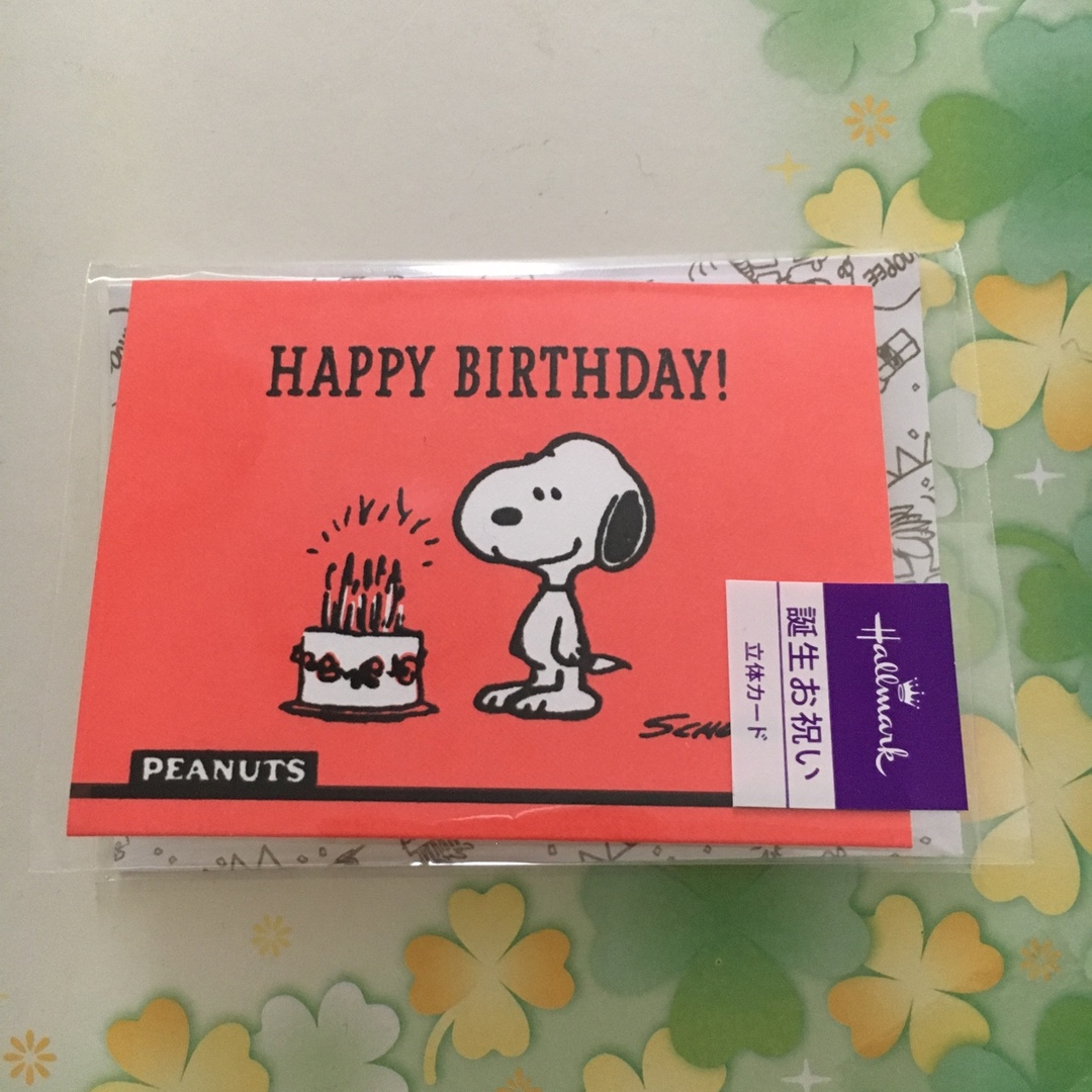 PEANUTS(ピーナッツ)のスヌーピー  バースデーカード エンタメ/ホビーのアニメグッズ(その他)の商品写真