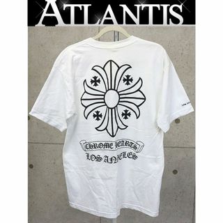 銀座店 クロムハーツ ロゴ バックプリント ポケット Ｔシャツ XL 黒 92676