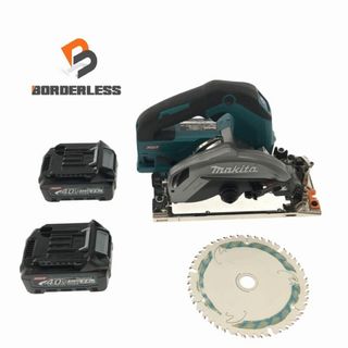 マキタ(Makita)の☆極美品☆makita マキタ 40Vmax 165mm 充電式マルノコ HS001G バッテリー2個(BL4025)2.5Ah付き 81620(工具)