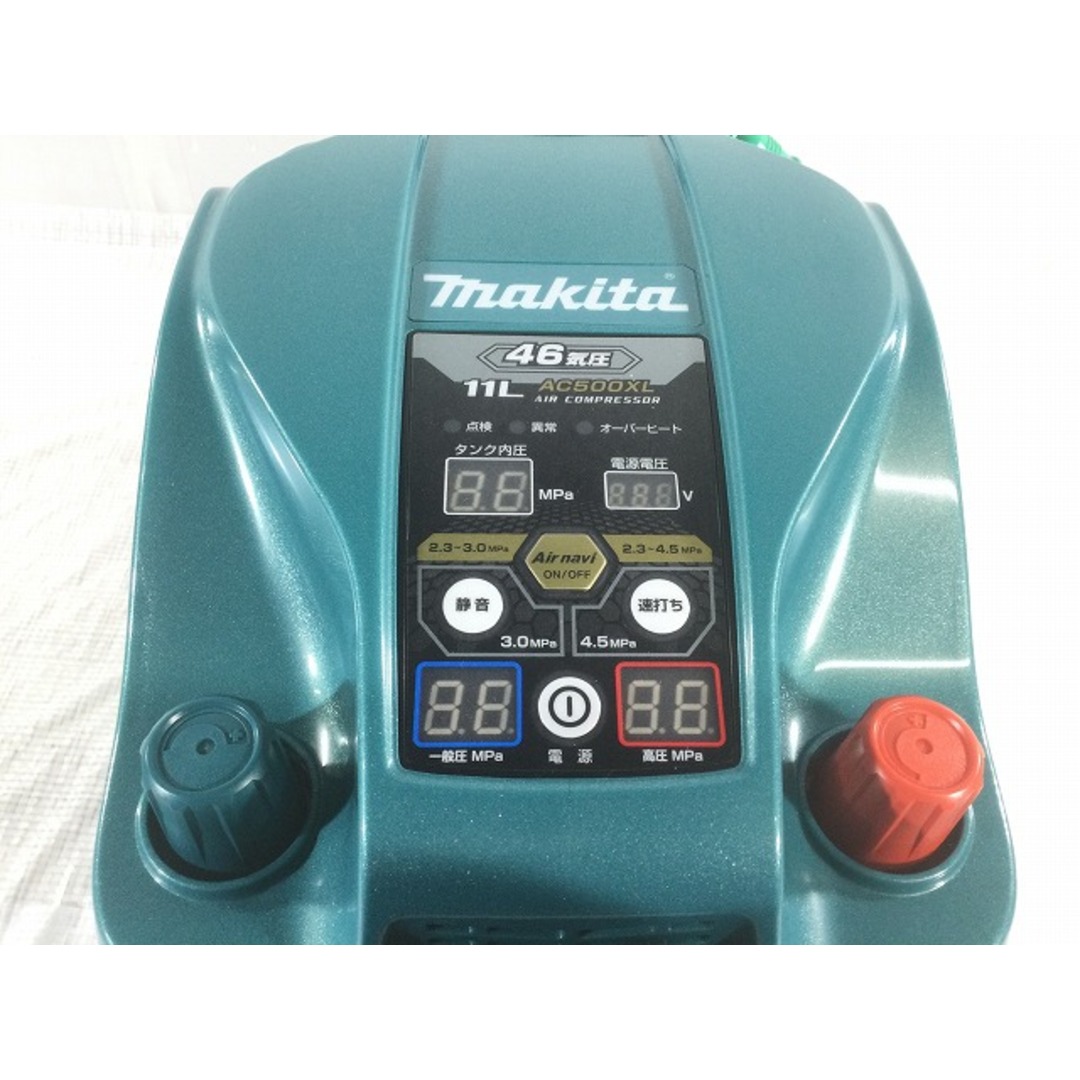 Makita(マキタ)の☆未使用品☆makita マキタ 常圧/高圧 エアコンプレッサー AC500XL 青/ブルー エアーコンプレッサー エア工具 エアツール 81960 自動車/バイクのバイク(工具)の商品写真