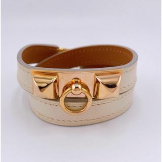 エルメス(Hermes)のHERMES エルメス ブレスレット リヴァル ドゥブルトゥール ホワイト系(ブレスレット/バングル)