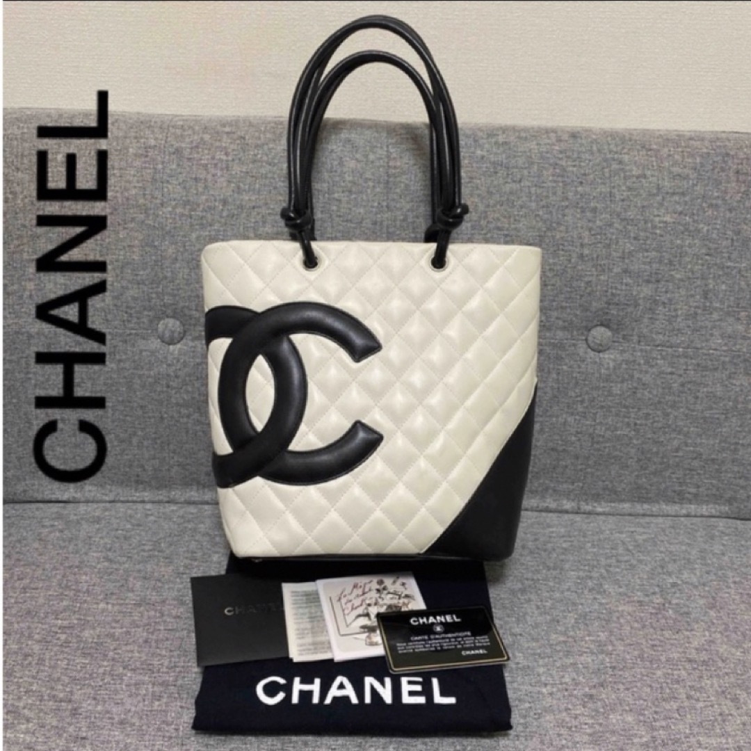 CHANEL - CHANELシャネル カンボンライン ミディアムトートバッグ ...