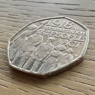 [レア] イギリス 2018 人民代表法 １００周年 記念硬貨 4922(貨幣)