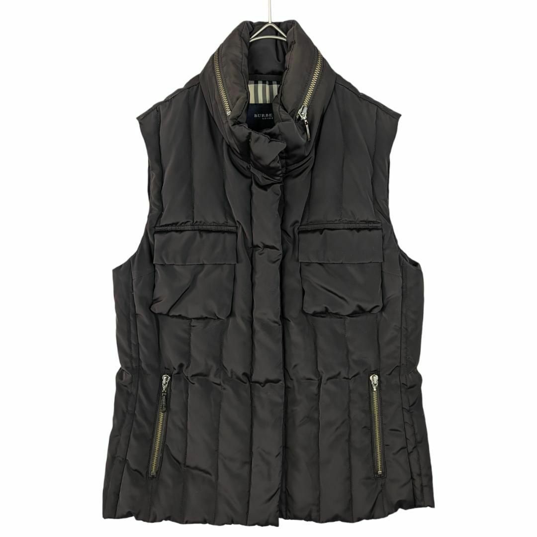 美品】バーバリー ロンドン BURBERRY 裏チェック ダウン ベスト 40- 美品】バーバリー ロンドン BURBERRY 裏チェック ダウン ベスト 40-