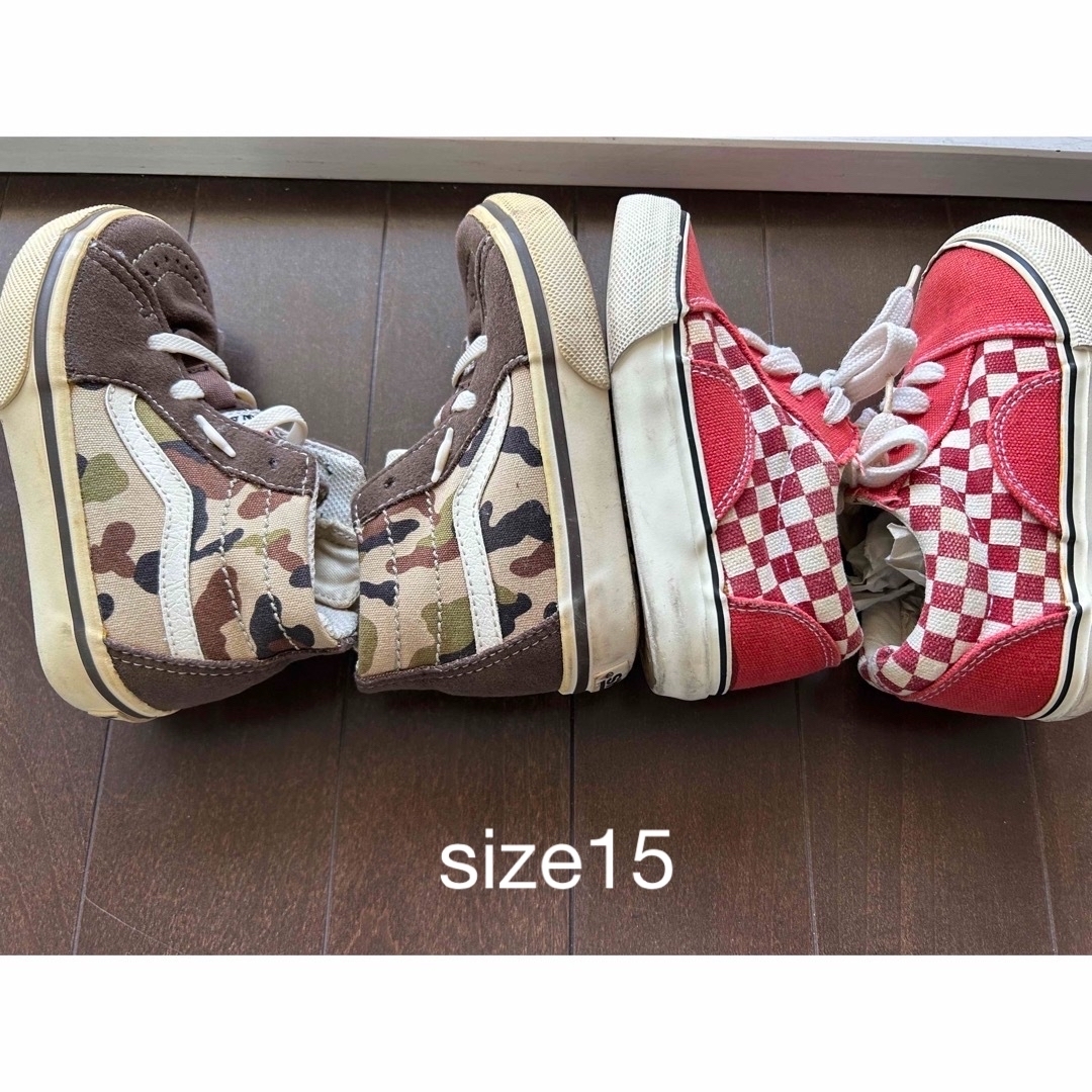 VANS(ヴァンズ)のベビーシューズ2足セット　vans andエフオーキッズ キッズ/ベビー/マタニティのベビー靴/シューズ(~14cm)(スニーカー)の商品写真