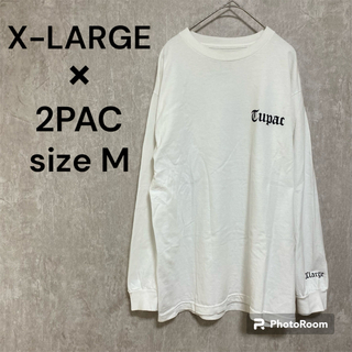 エクストララージ(XLARGE)のX-LARGE×2PAC コラボ ロングTシャツ M(Tシャツ/カットソー(七分/長袖))