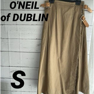 オニールオブダブリン(O'NEIL of DUBLIN)のオニールオブダブリン チノクロス プリーツ 巻きスカート ロング(ロングスカート)