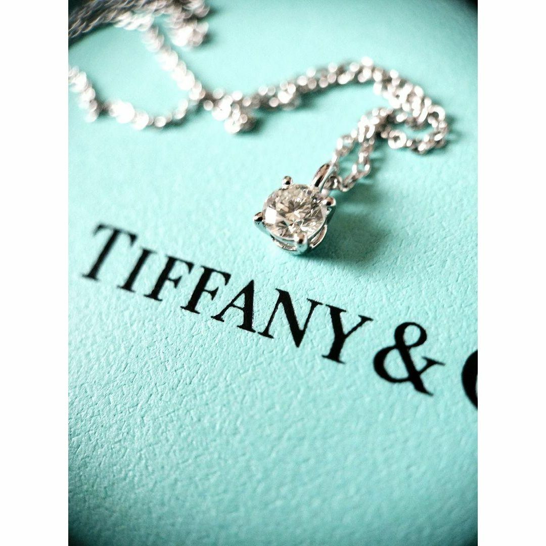 Tiffany & Co. - ティファニー ソリティア ダイヤ ネックレス Pt950