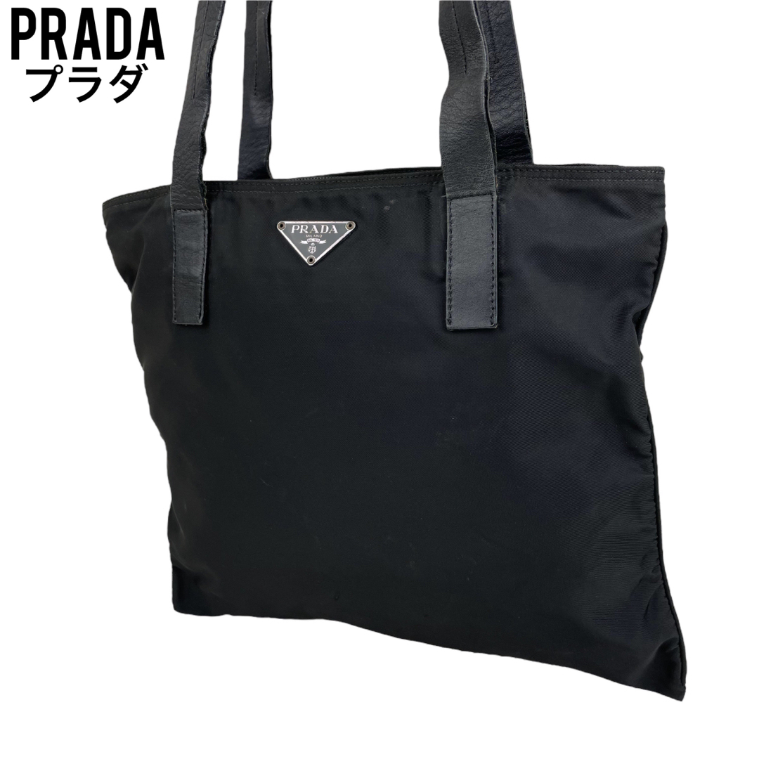 ✨良品　PRADA プラダ　ショルダーバッグ　ブラック　テスートナイロン　肩掛け